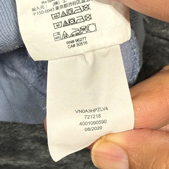 Vans Versa Hoodie Mens Large Light Blue Checkerboard VN0A3HPZLV4 - Picture 6 of 8